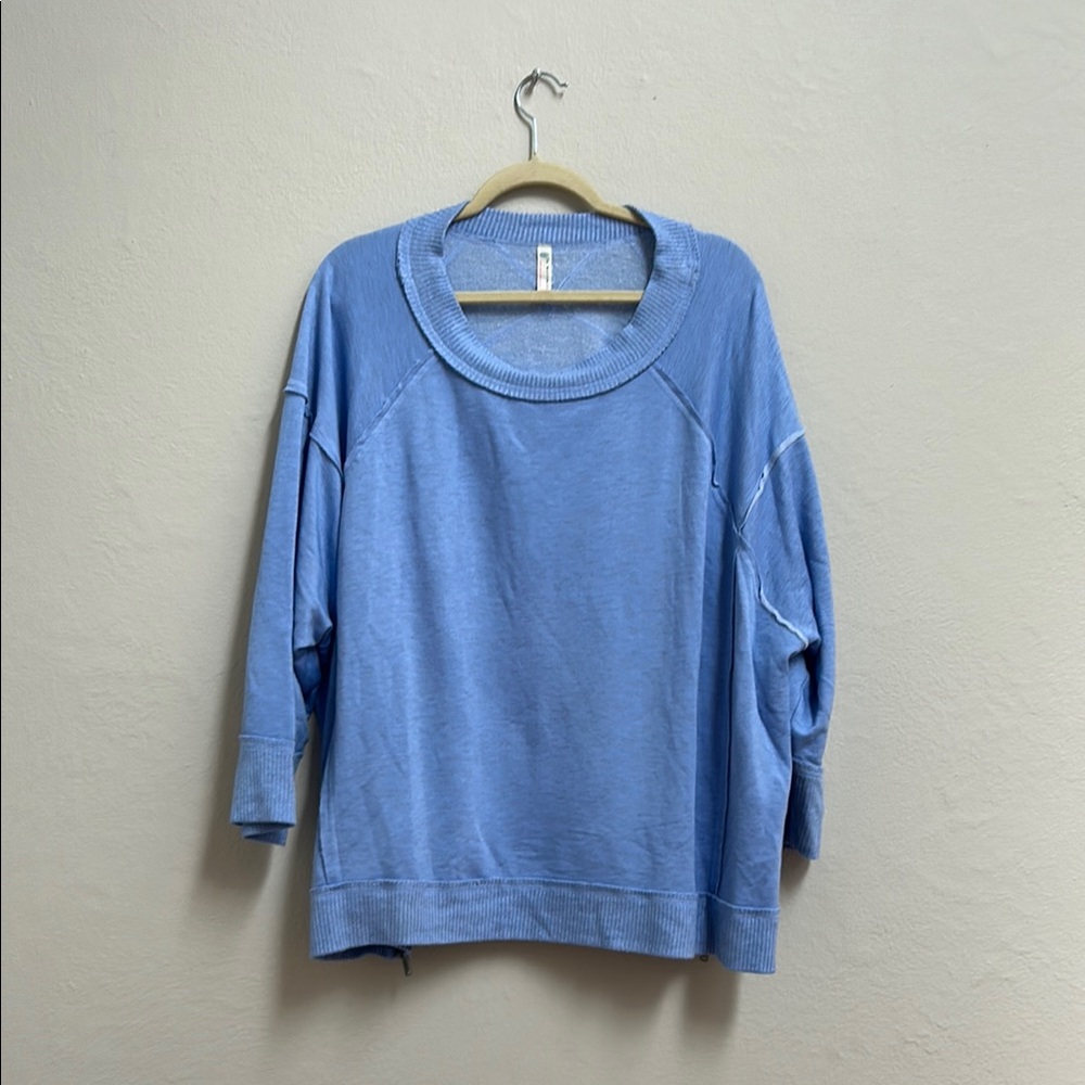 FP Movement by Free People Light Blue Oversized Sweatshirt